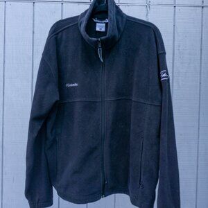 Columbia Black Fleece XL Zip Up Jacket